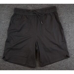 CSG Active Shorts Mens Medium Black Mesh Athletic Shorts Stretch Quick Dry NWT